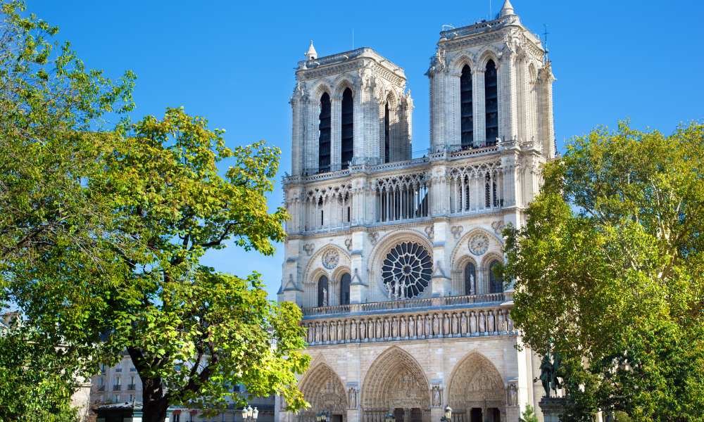 The First Glimpse of Notre Dame Cathedral