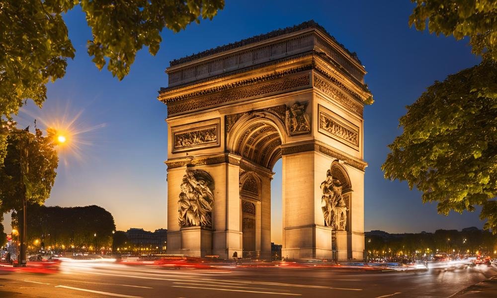 The Arc de Triomphe